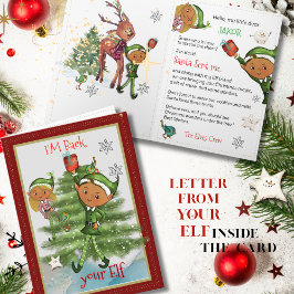 Elf is Back! Personalized Hello form your Elf Helgkort