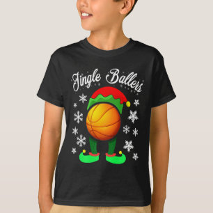 Elf jul Basketball Matching Family Group Par T Shirt