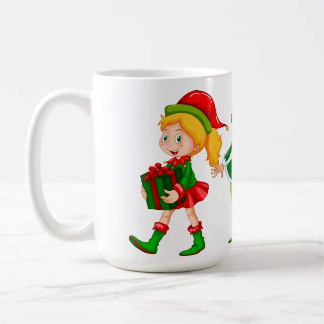 ELF-jul Mönster Kaffemugg (Vänster)