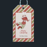 Elf-jul Presentetikett<br><div class="desc">Elf-julgranens Märkre - den här lilla vännen väntar på den stora julens roligt. Viktiga vattenfärger och säsong-typografi kompletterar utformningen. Anpassa den här snygga självdesignen med dina detaljer enkelt och snabbt. Tryck på anpassningsknappen om du vill ordna om och formatera stil och placera texten.</div>