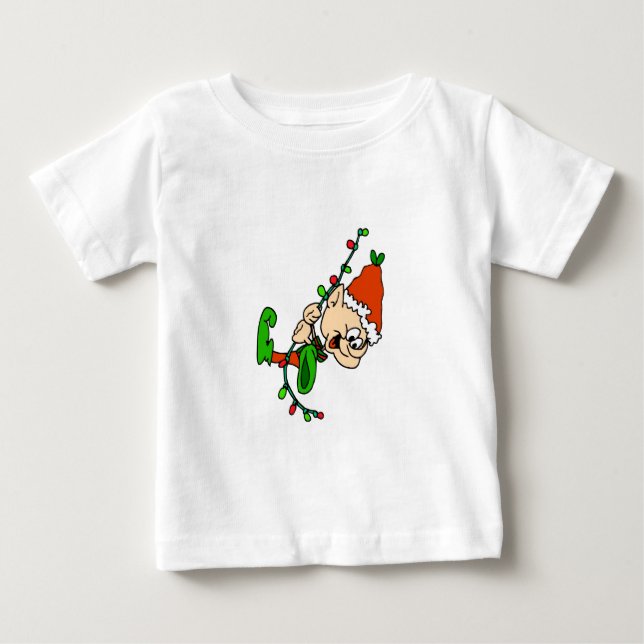 Elf jul Småbarn Long Sleft Shirt Tee (Framsida)