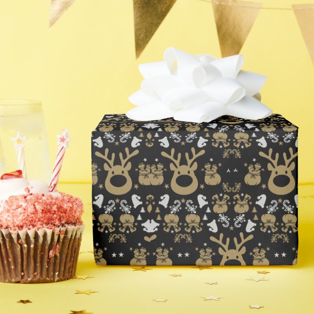 Elf jul Wrapping Presentpapper (Födelsedagsfest)