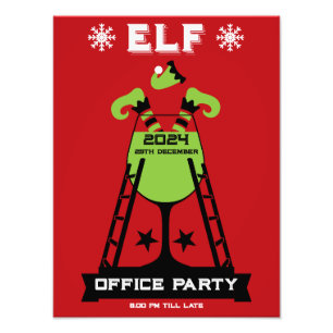 Elf Julafton Party Fototryck