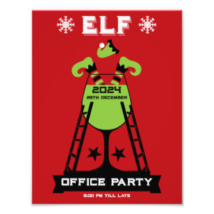 Elf Julafton Party Fototryck