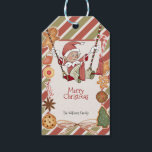 Elf-Juletiketter Presentetikett<br><div class="desc">Elf-julgranens Märkre - den här lilla vännen väntar på den stora julens roligt. Viktiga vattenfärger och säsong-typografi kompletterar utformningen. Anpassa den här snygga självdesignen med dina detaljer enkelt och snabbt. Tryck på anpassningsknappen om du vill ordna om och formatera stil och placera texten.</div>