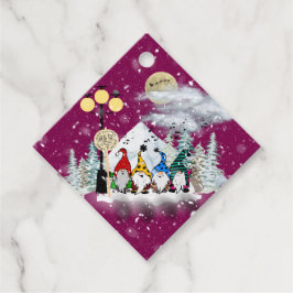 Elf-kvartettens julklapp - Märkre Gåvor Etiketter