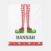 Elf Leg Barns Personlig Julblanket