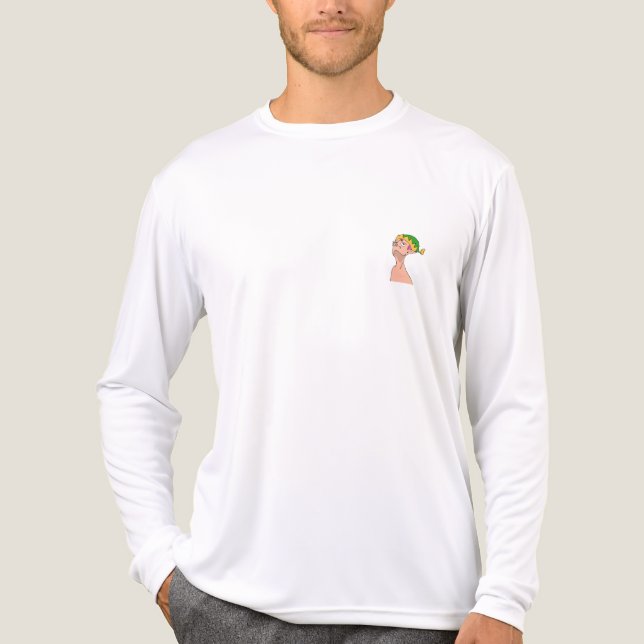 Elf looking up Chirstmas ! T Shirt (Framsida)