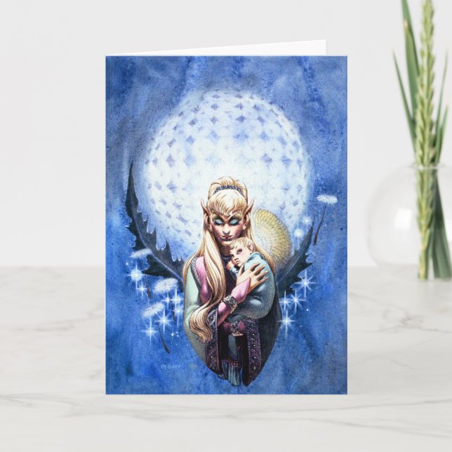 Elf Madonna-hälsningskort Helgkort (Framsida)