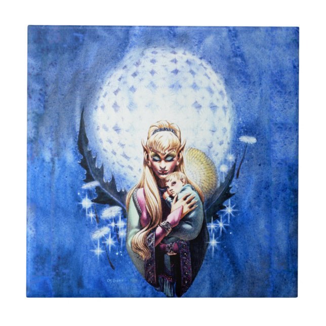 Elf Madonna Kakelplatta (Framsidan)