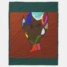 Elf Map Art Fleece Blanket