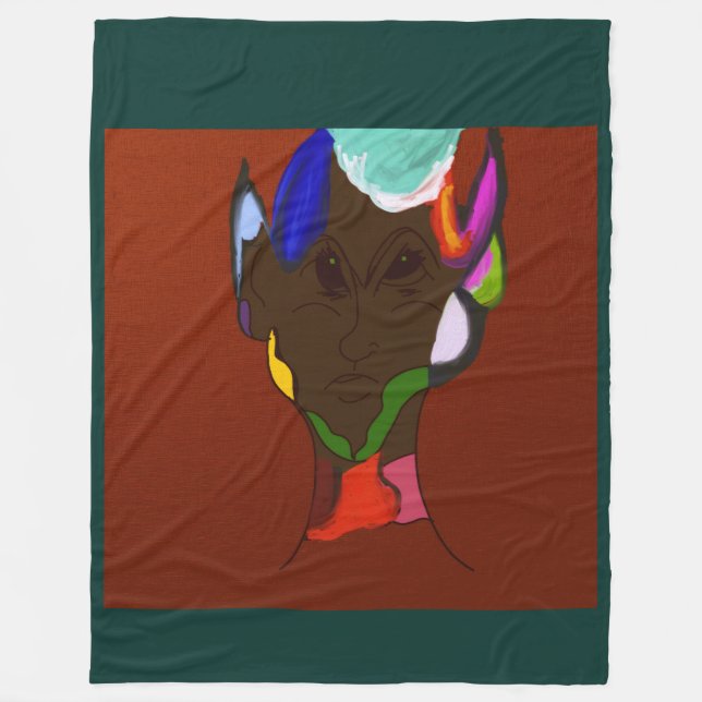 Elf Map Art Fleece Blanket (Framsidan)