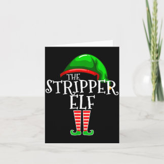 Elf Matchande Julpresent Till Familjen Smutsig Set Kort