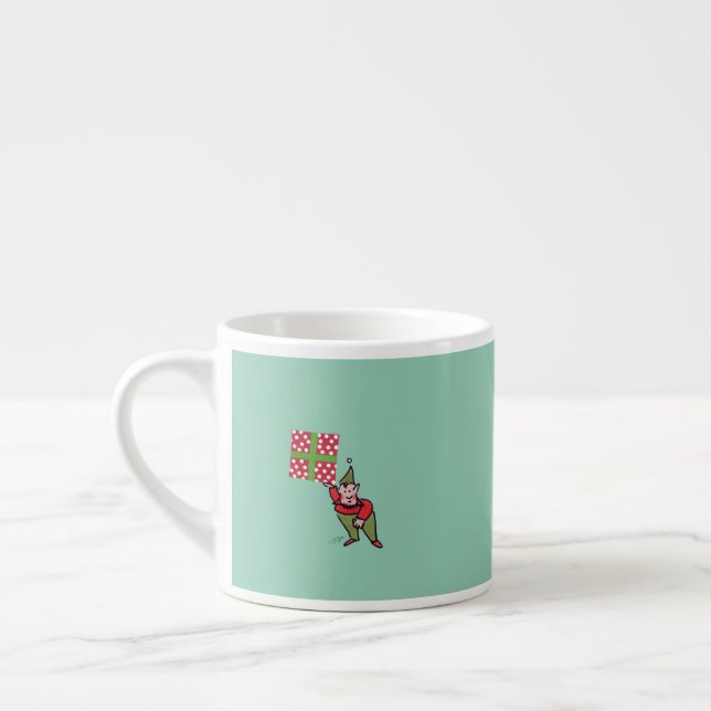 Elf med Polka Dot Gift espresso mugg Espressomugg (Vänster)