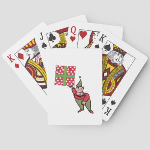 Elf med Polka Dot Gift Poker-kort Casinokort