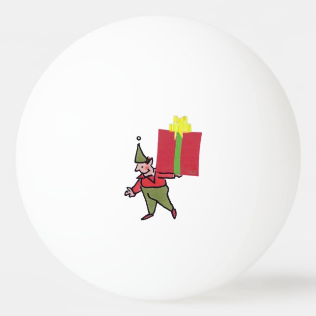 Elf med röd box 1-stjärnig pong boll (Framsidan)