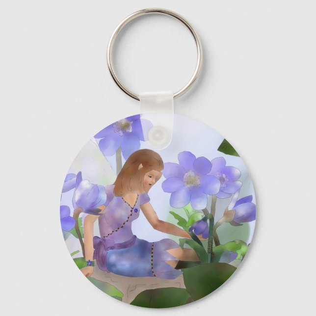 Elf mit Leberblümchen Nyckelring (Framsida)
