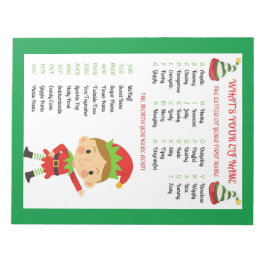 Elf Namn Anteckningsblock