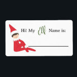 Elf Namn skrivbar Namn bricka Fraktsedel<br><div class="desc">Det här hör ihop med Hitta din Elf Namn party-spelskylt!</div>