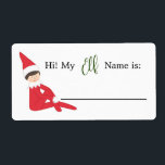 Elf Namn skrivbar Namn bricka Fraktsedel<br><div class="desc">Det här hör ihop med Hitta din Elf Namn party-spelskylt!</div>