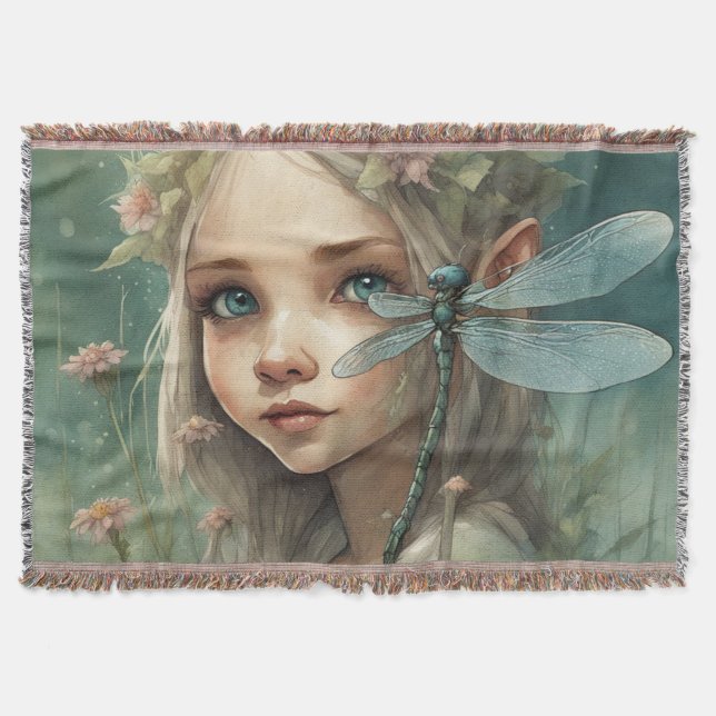 Elf och Dragonfly 3 Filt (Framsidan)