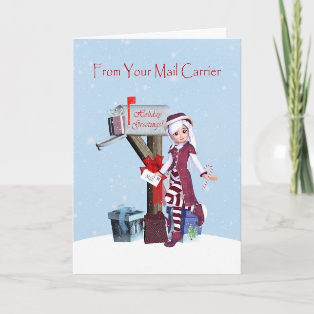 Elf- och postlådeGlad helg från posttransportföret (Framsida)