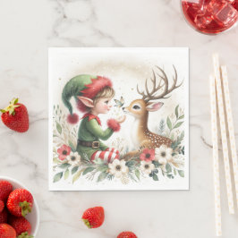 Elf och renarna pappersservett