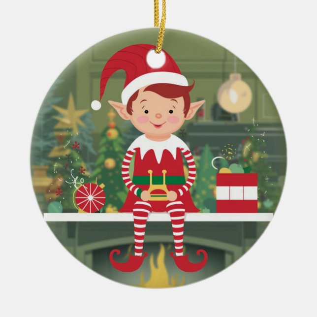 Elf på Shelf Julgran Ornament (Framsidan)