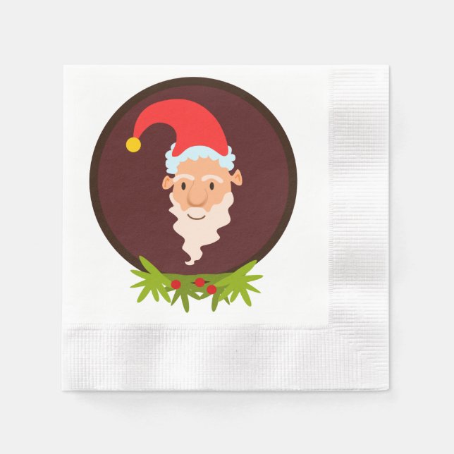 Elf Porträtt White Pappersservett (Framsidan)