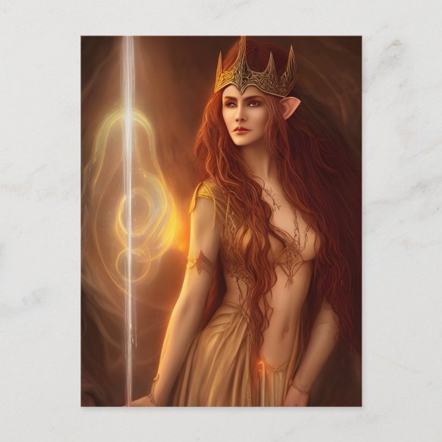 Elf Queen Postcard Vykort (Framsida)