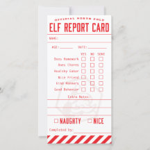 Elf-rapportkort för officiell
