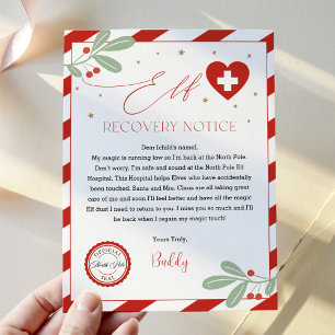 Elf Recovery Notice, Elf Hospital, Elf Sick Note Inbjudningar