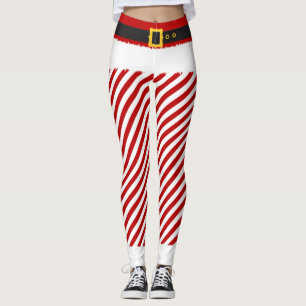 Elf Red Rand julkostume Leggings