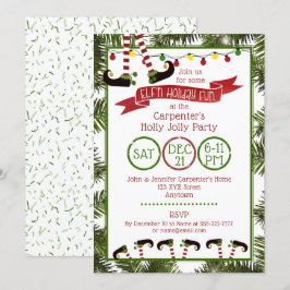 ELF-Roligten i Helgdag - Party Inbjudningar