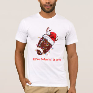 ELF Santa Hat-julljus, amerikansk fotbollsmatch T Shirt