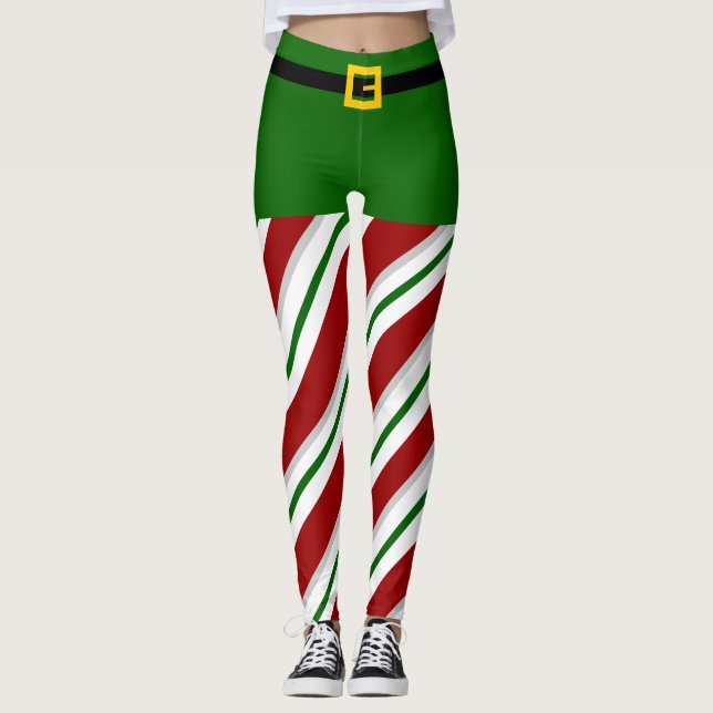 Elf Santa's Elves jul Kvinnors förbund Leggings (Framsida)