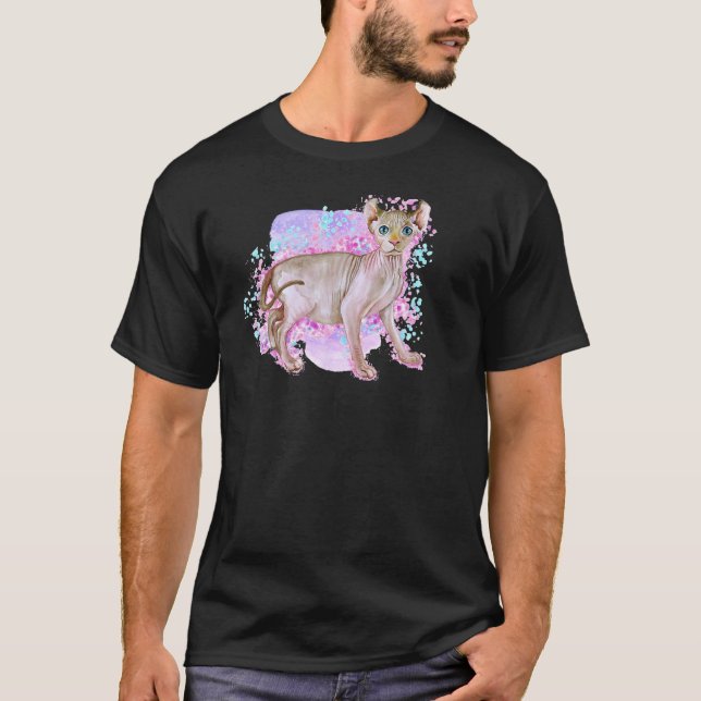 Elf Sfinx Katt T Shirt (Framsida)