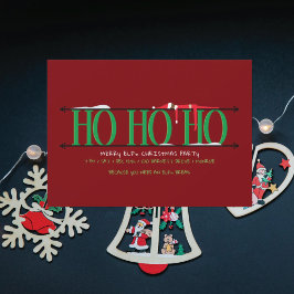 Elf Shenanigans Ho Ho jul Party Inbjudningar