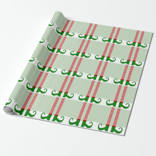 Elf Shoes Wrapping Papper Presentpapper (Utrullad)