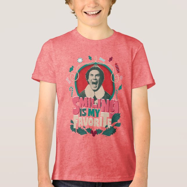 Elf - Smiling is My Favorite T Shirt (Framsida)