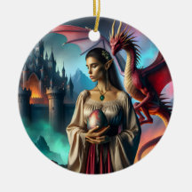 Elf som håller ett dragägg