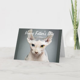 Elf Sphinx Cat Photograph Lycklig Fars dag Kort