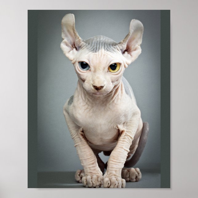 Elf Sphinx Katt Fotograf Poster (Framsidan)