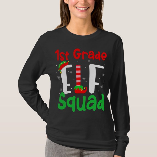 ELF Squad, 1:a Klass, julklapp - underbart julklap T Shirt (Framsida)
