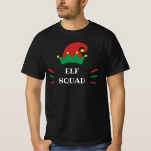 Elf Squad Anpassningsbar jul-tomte-citat T Shirt