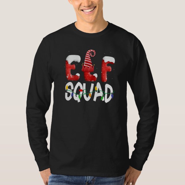 Elf Squad Christmas Matching Family Toddler Boy Gi T Shirt (Framsida)