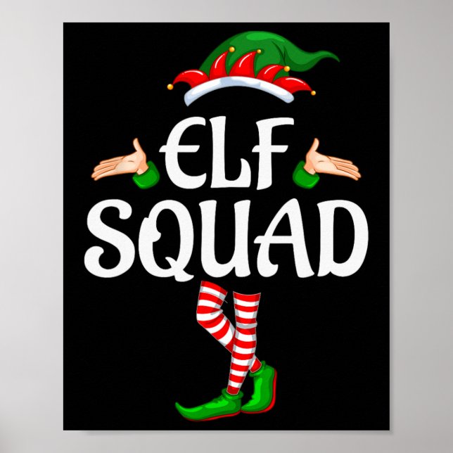 Elf Squad Family Matching Group jul 1 Poster (Framsidan)