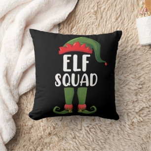 Elf Squad Funny Family Matchande jul Kudde