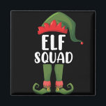 Elf Squad Funny Family Matchande jul Magnet<br><div class="desc">Elf Squad Funny Family Matchande jul</div>
