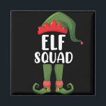 Elf Squad Funny Family Matchande jul Magnet<br><div class="desc">Elf Squad Funny Family Matchande jul</div>
